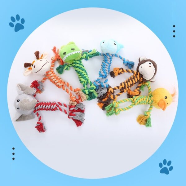 Plush Dog Toy Animal Shape Bite-resistant Molar Pet Products - Image 2