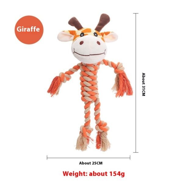 Plush Dog Toy Animal Shape Bite-resistant Molar Pet Products - Image 3