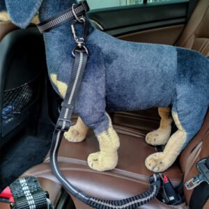 Dog Reflective Buffer Retractable Car Seat Belt