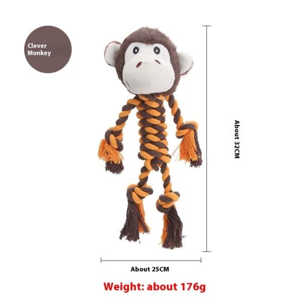 Plush Dog Toy Animal Shape Bite-resistant Molar Pet Products - Image 4